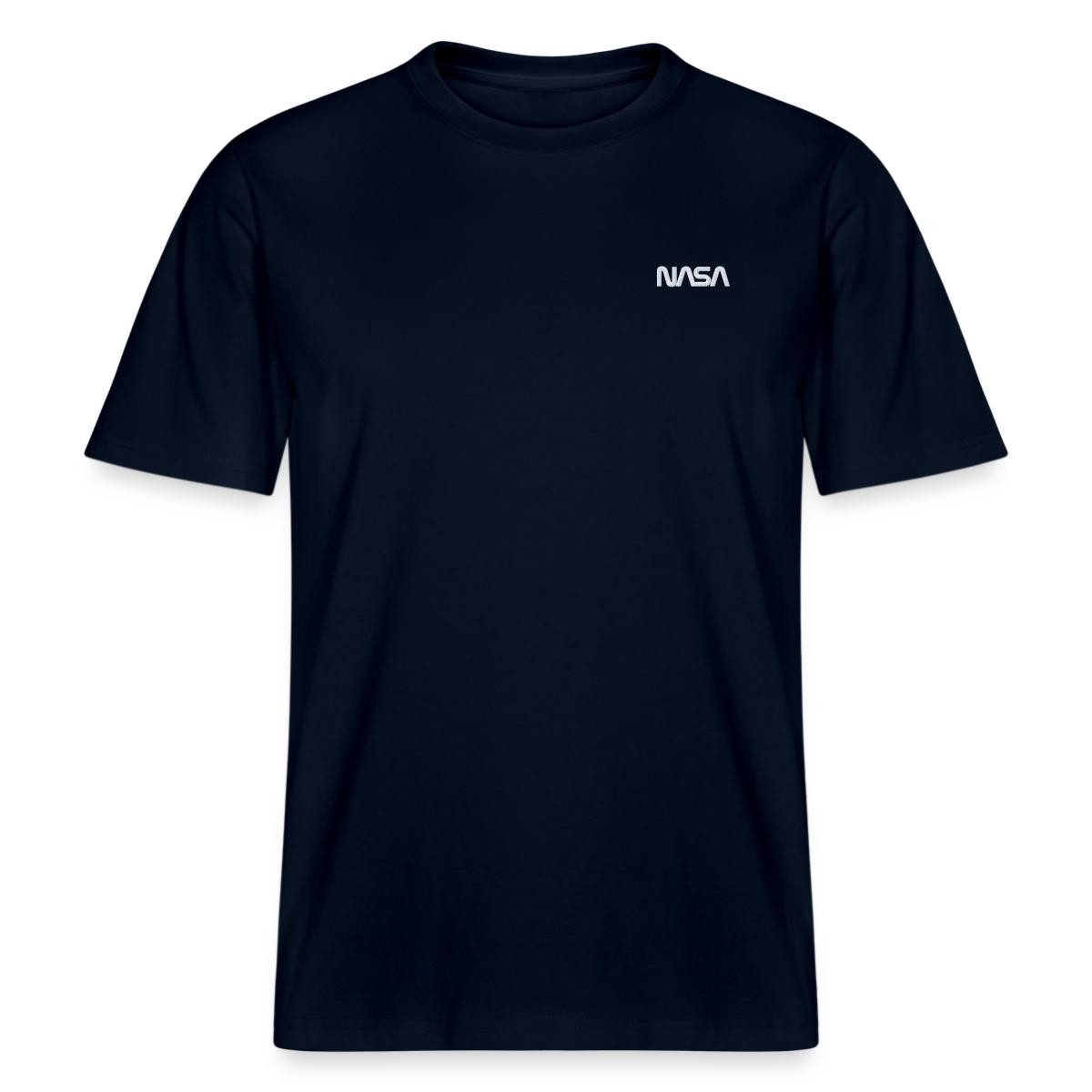T-Shirt Nasa Logo Klein Weiß Stick Relaxed Fit Unisex T-Shirt