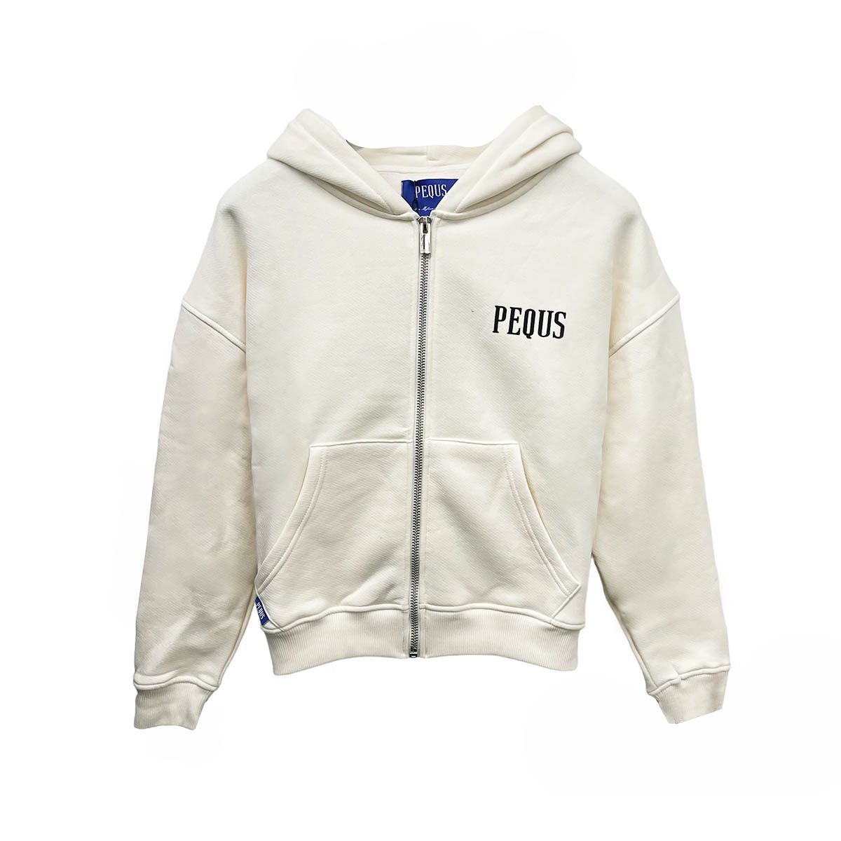 PEQUS Kapuzensweatjacke Chest Logo L