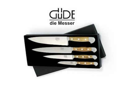 Güde Messer Solingen Messer-Set Güde Messerset 4-tlg. Geschenkbox, Alpha Olive