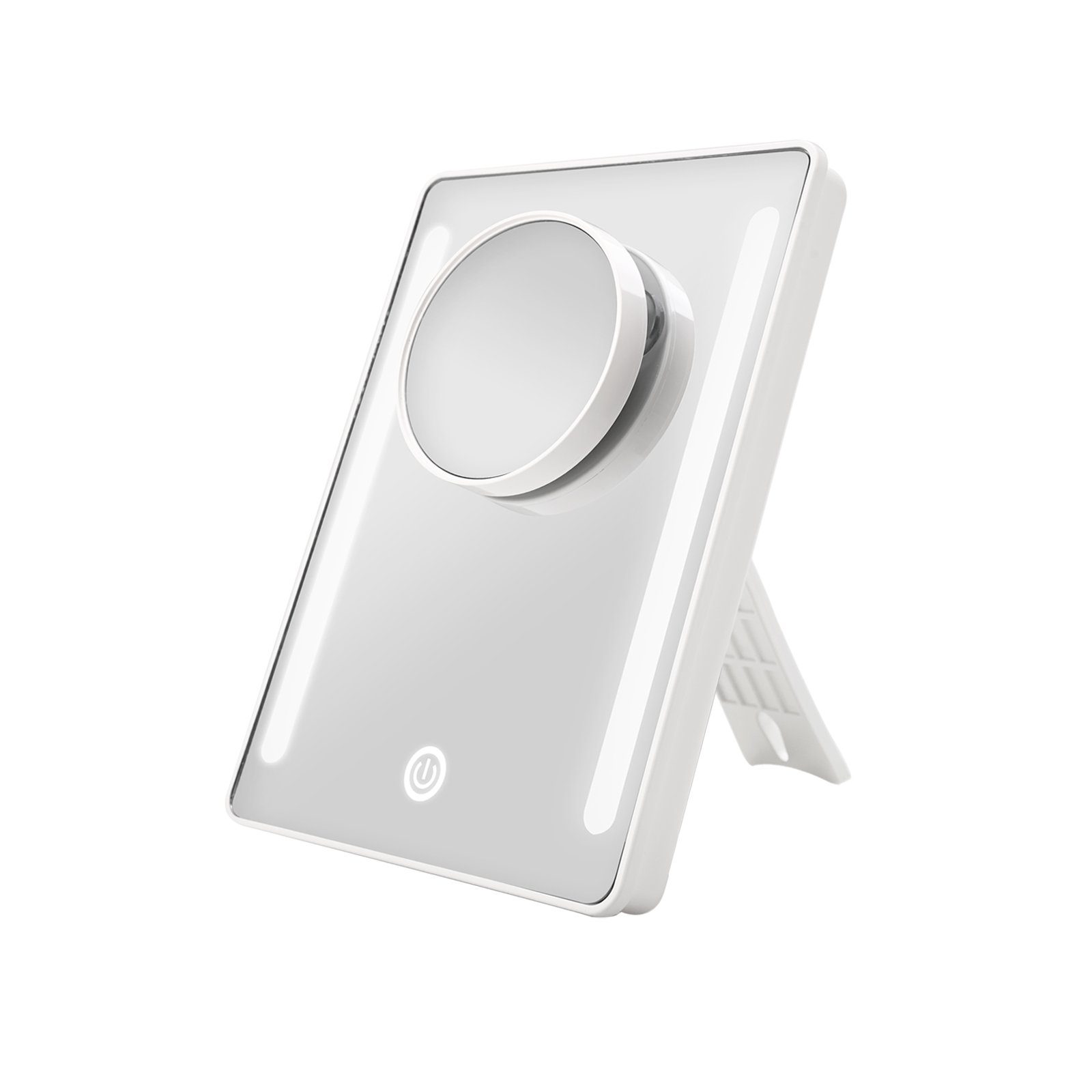 Kosmetikspiegel mit LED Licht 180° Dimmbarer Tischspiegel mit 3x Vergrößerung