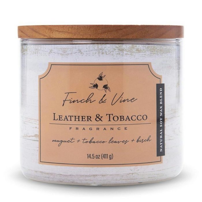 COLONIAL CANDLE Duftkerze Duftkerze Leather & Tobacco - 411g (1.tlg)