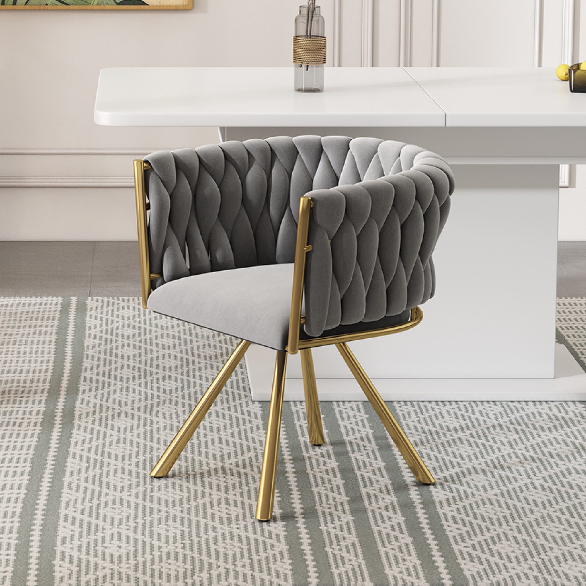 Flieks Esszimmerstuhl (360° drehbar, 1 St), Polsterstühle Drehstuhl Wohnzim günstig online kaufen