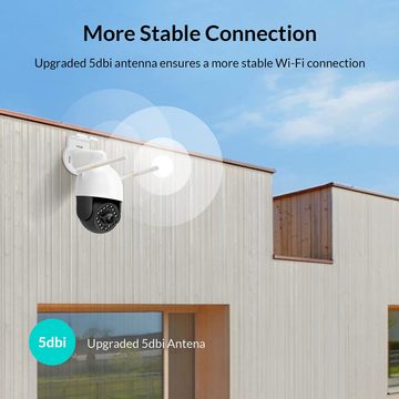 YI Überwachungskamera Outdoor WiFi Kamera mit 60ft Nachtsicht Kompatibel Überwachungskamera