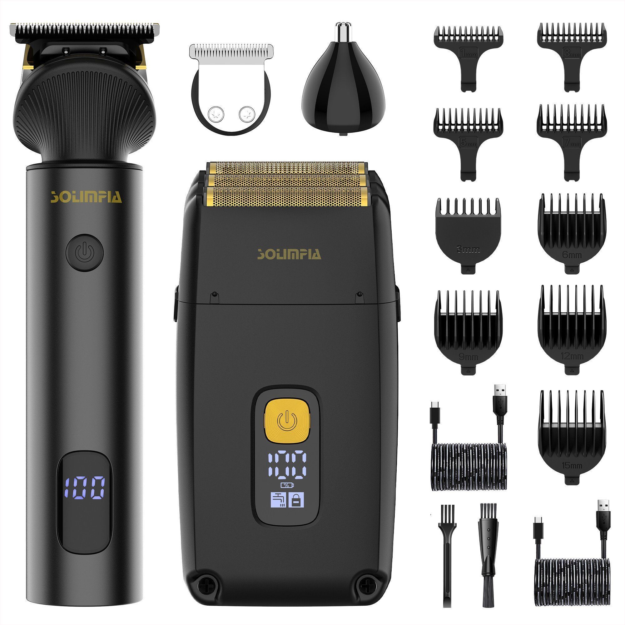 Scttomon Haarschneider RSCW-767, 3-in-1-Trimmer, Elektrischer Rasierer für Herren