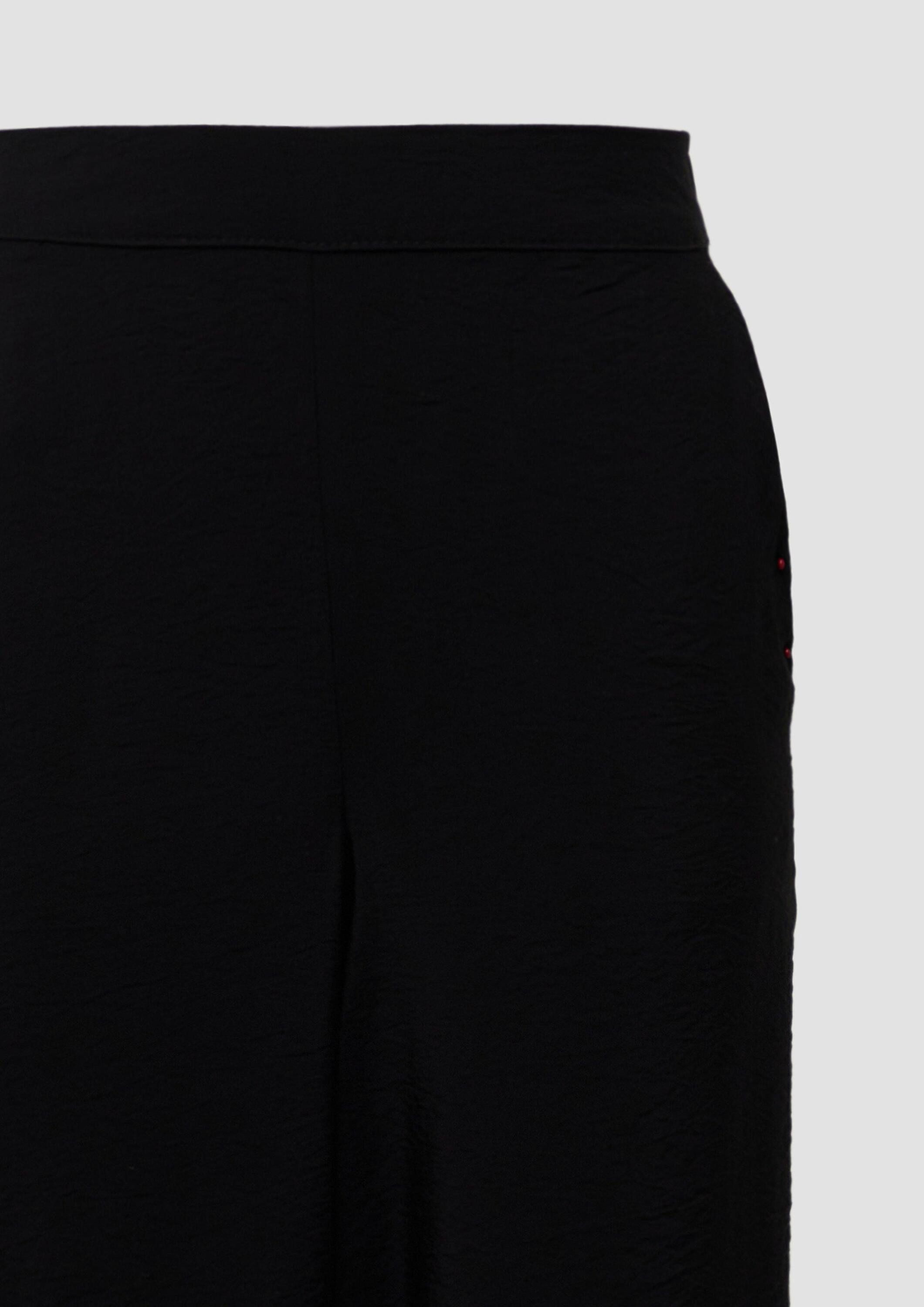 s.Oliver Chinos Hose Wide-Leg-Hose im Loose Fit mit Elastikbund