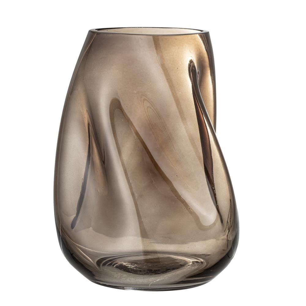 Bloomingville Dekovase Ingolf 19,5 x 26 x 18 cm Braun Glas günstig online kaufen