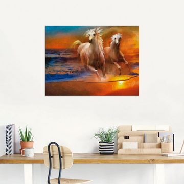 Artland Wandbild Rennende Pferde, Pferdebilder (1 St), als Alubild, Leinwandbild, Wandaufkleber oder Poster in versch. Größen