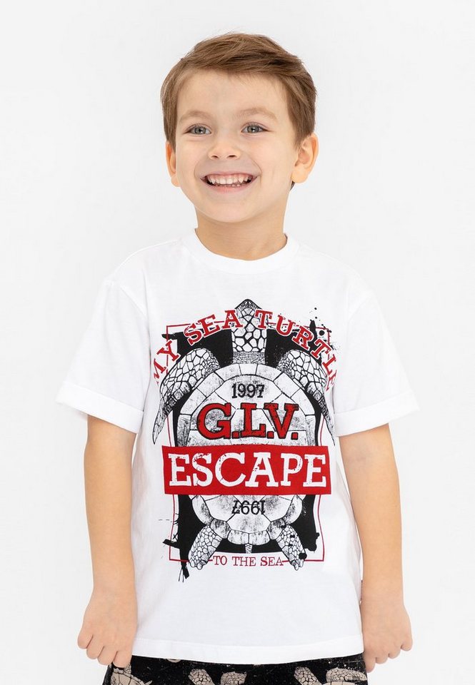 Gulliver T-Shirt mit coolem Animal-Print, Rundhalsausschnitt bietet einen  angenehmen Tragekomfort