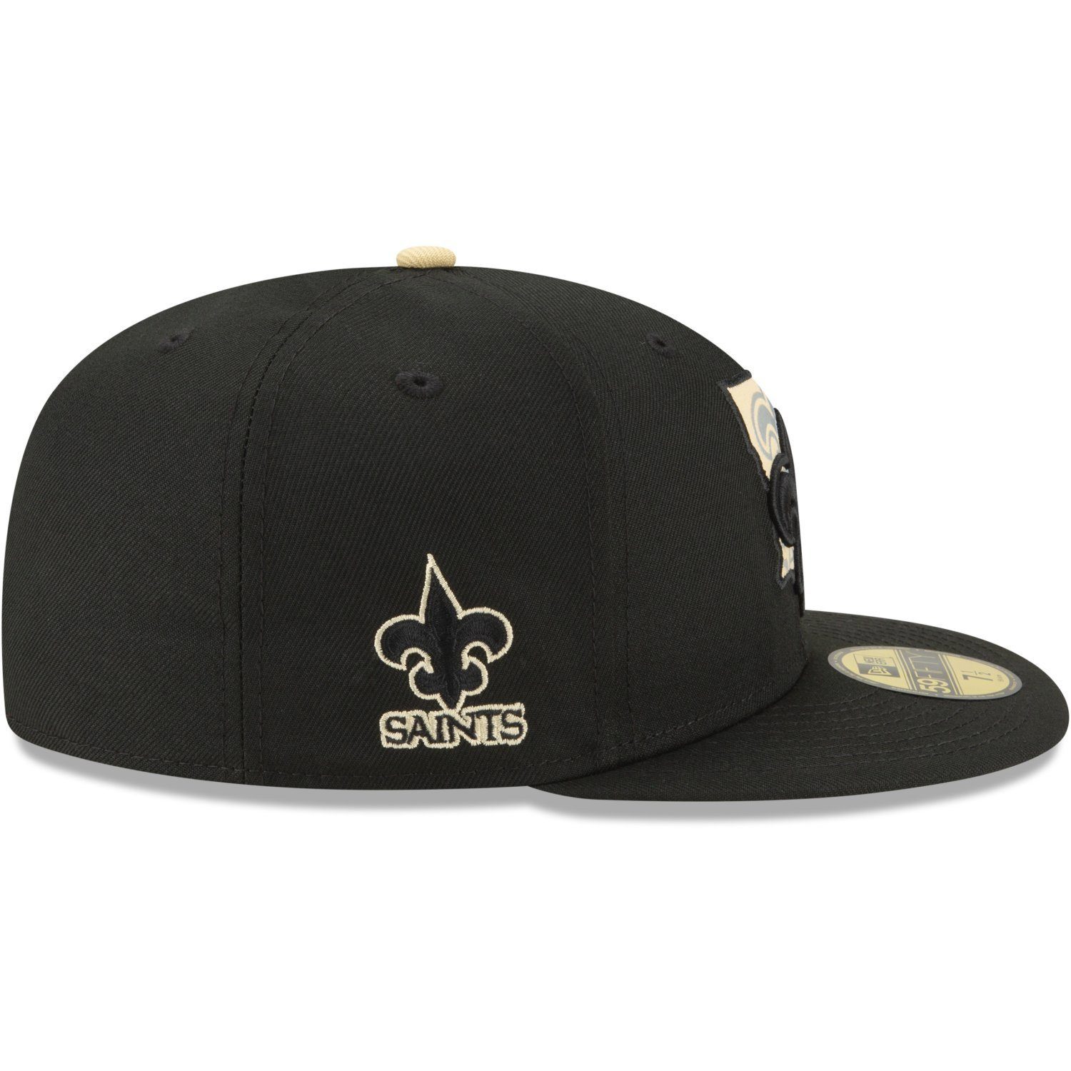 New Era Fitted Cap 59Fifty Orleans LOGO New NFL Teams Saints STATE
