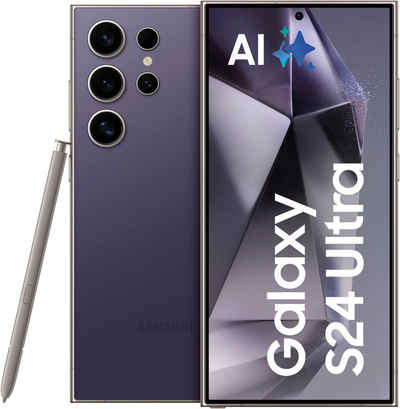 Samsung Galaxy S24 Ultra 256GB Smartphone (17,25 cm/6,8 Zoll, 256 GB Speicherplatz, 200 MP Kamera, AI-Funktionen)