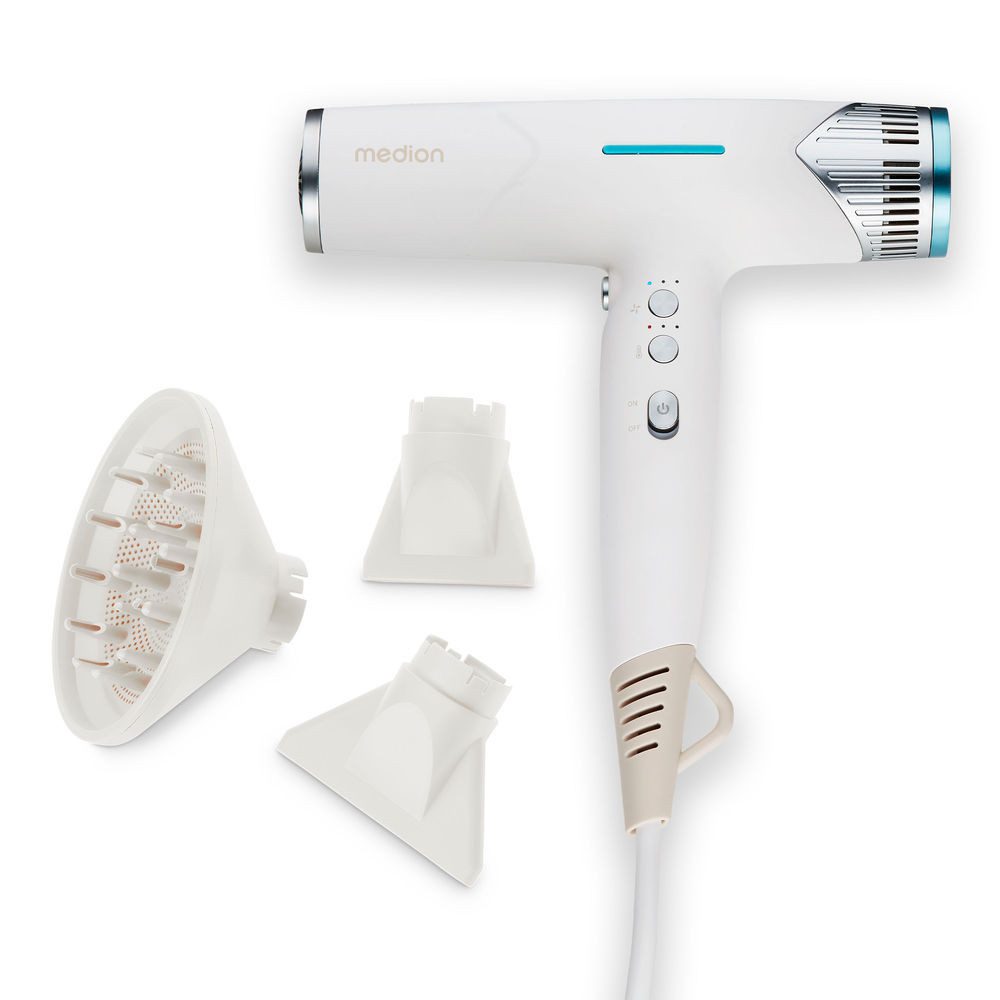Medion® Ionic-Haartrockner HD2 (MD19984), 1500 W, Selbstreinigungsfunktion, je 3 Temperatur- und Luftstromstufen
