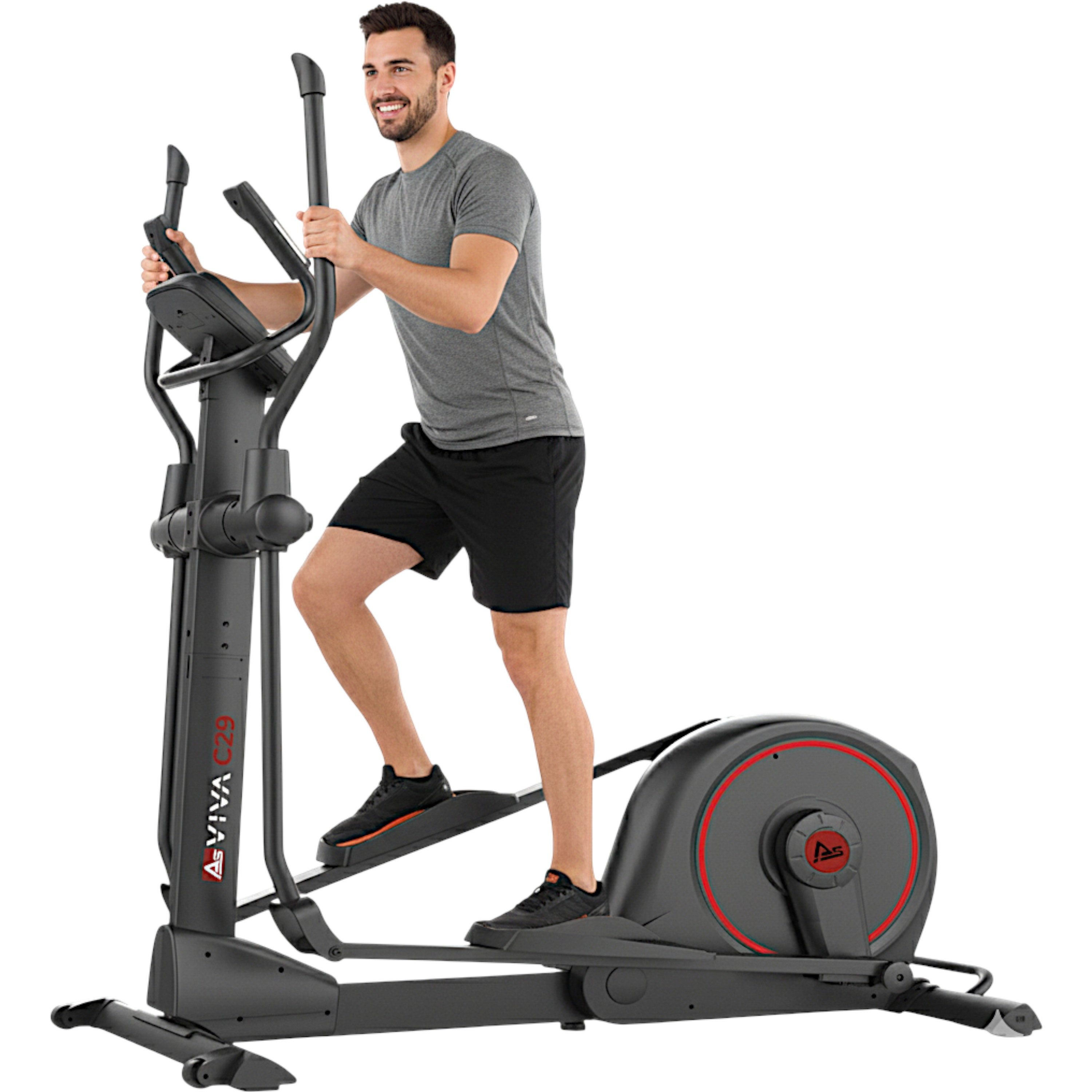 AsVIVA Тренажеры-Ergometer C29, leiser Riemenantrieb, Bluetooth, 16 kg Schwungmasse, klappbar
