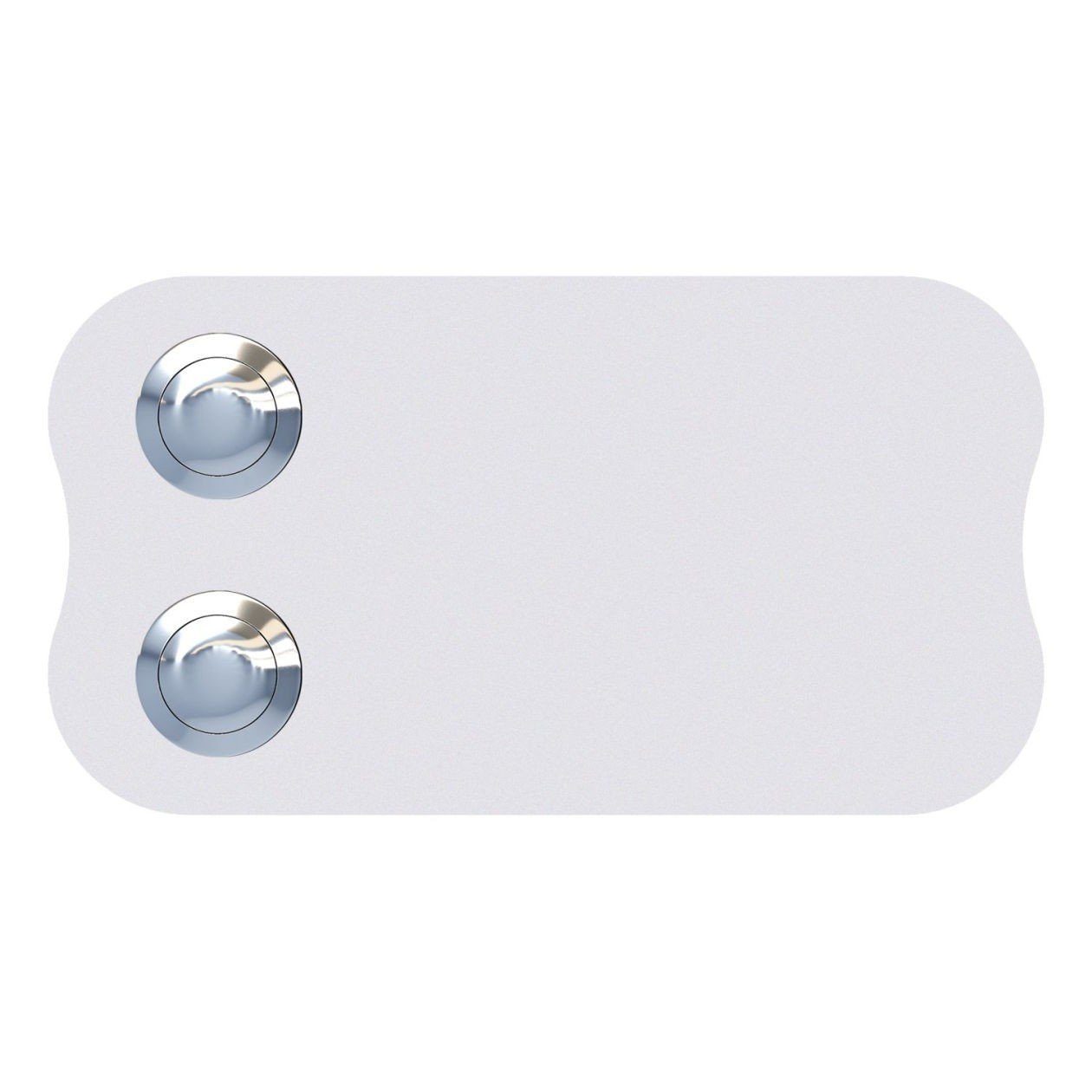 Bravios Briefkasten Klingeltaster Longcircle for Two Weiß | Briefkästen