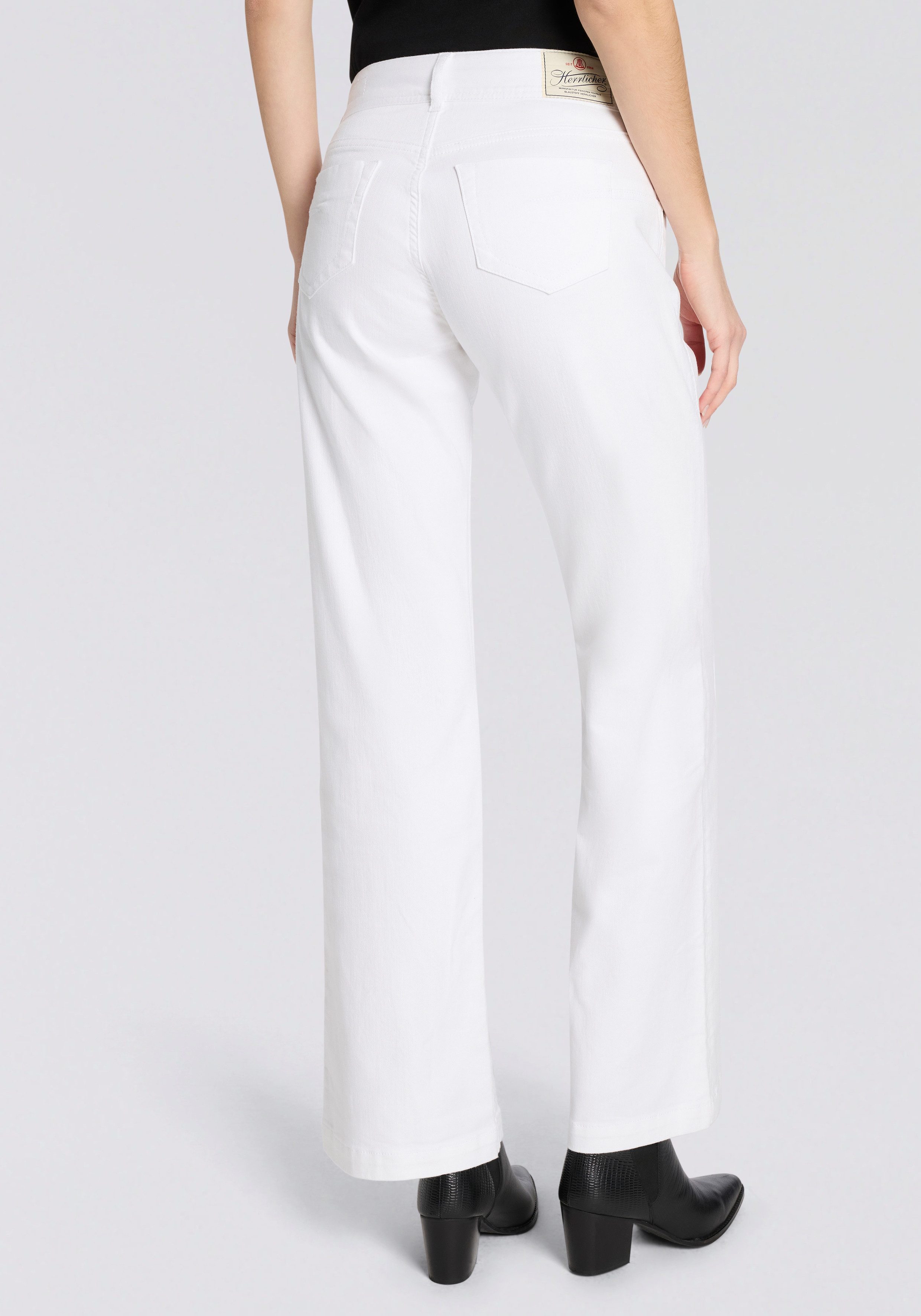 Herrlicher 5-Pocket-Jeans Edna Denim White Stretch im Flared Fit – Bild 2 von 5