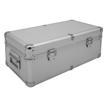 anndora Aufbewahrungsbox Alu Rahmenkoffer Transport Box Aufbewahrungskiste (silber)