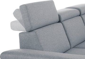 Places of Style Ecksofa Trapino Luxus L-Form, wahlweise mit Rückenverstellung, Luxus-Microfaser in Lederoptik