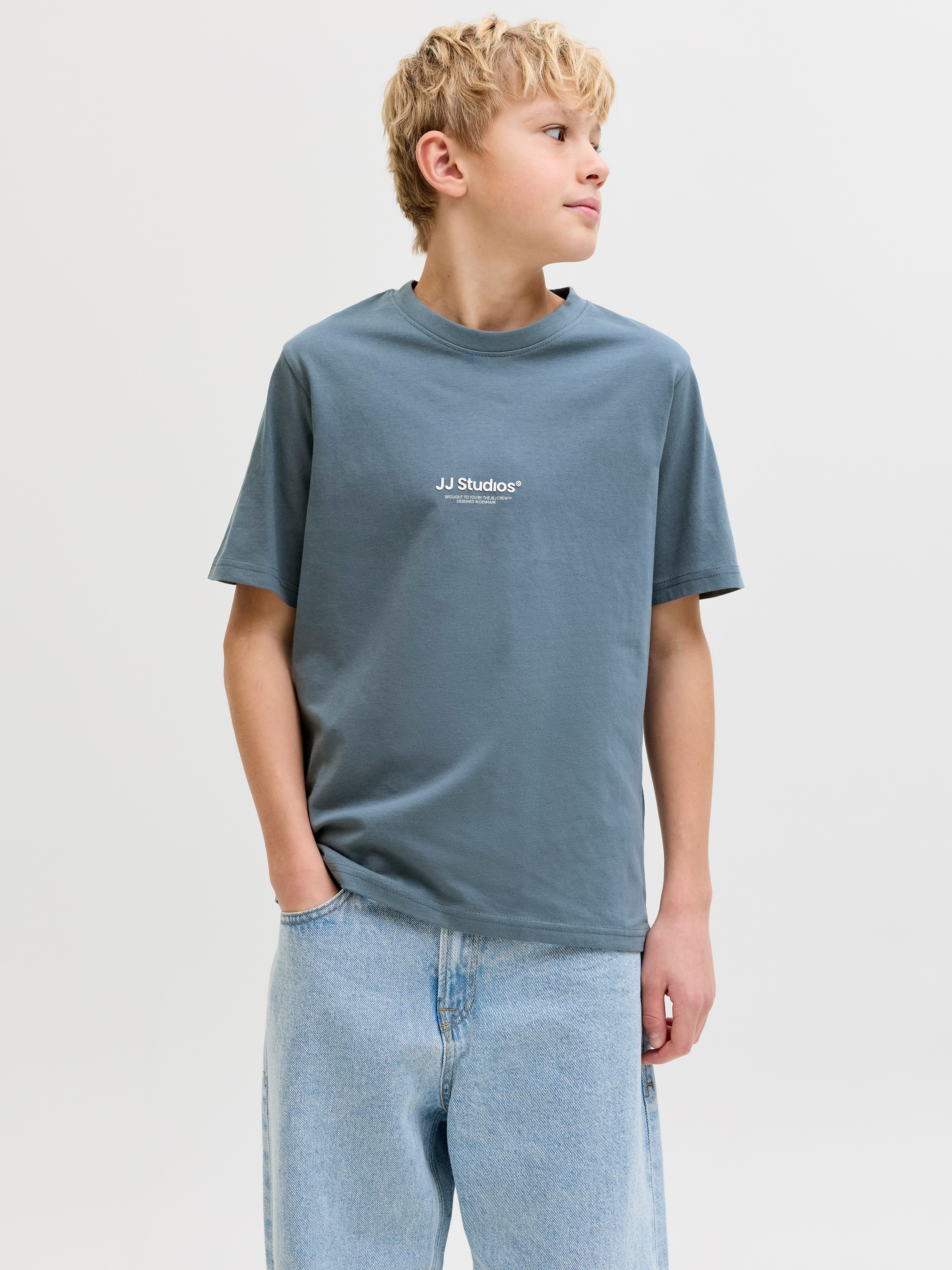 Jack & Jones Junior Rundhalsshirt JJESOHO TEE SS CREW NECK NOOS JNR Baumwolle, locker geschnitten