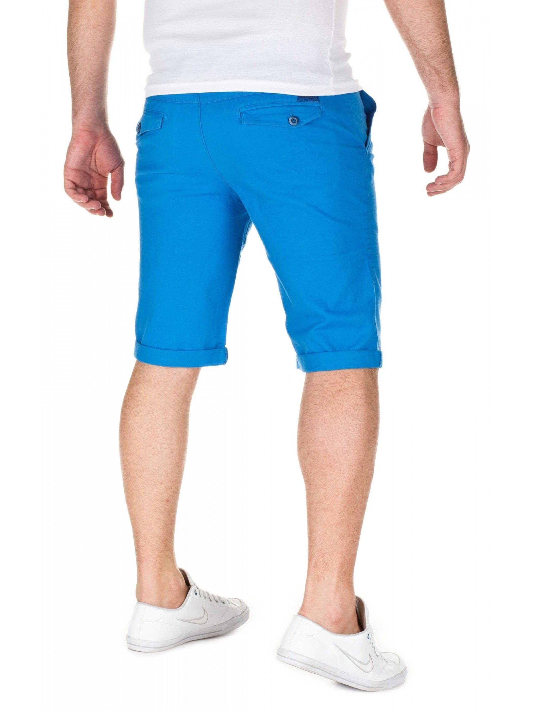 Shorts (blue - Chino Alex Unifarbe in WOTEGA shorts 44000) WOTEGA Blau