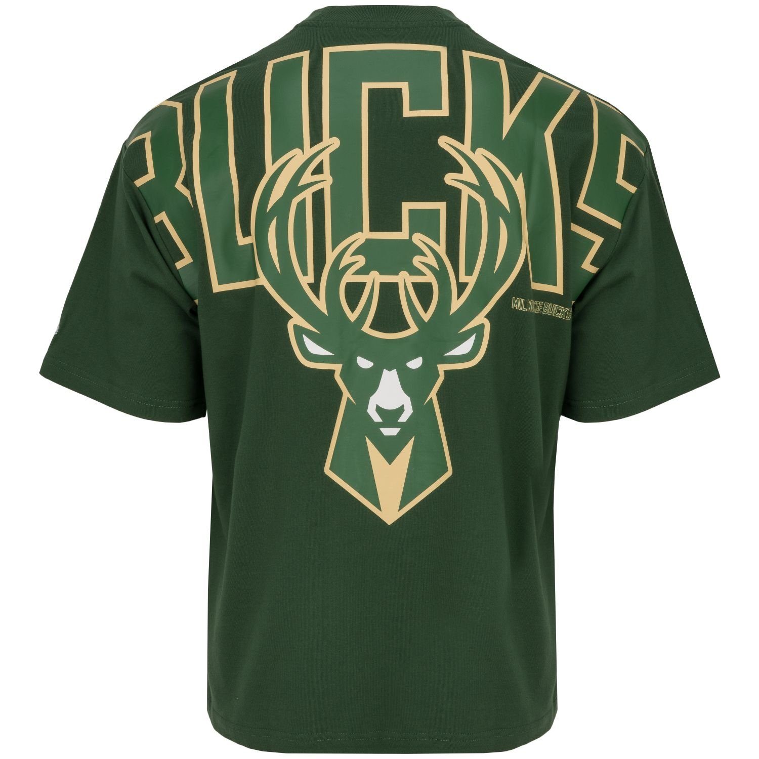 New Era Print-Shirt Oversized Milwaukee BACKPRINT Bucks