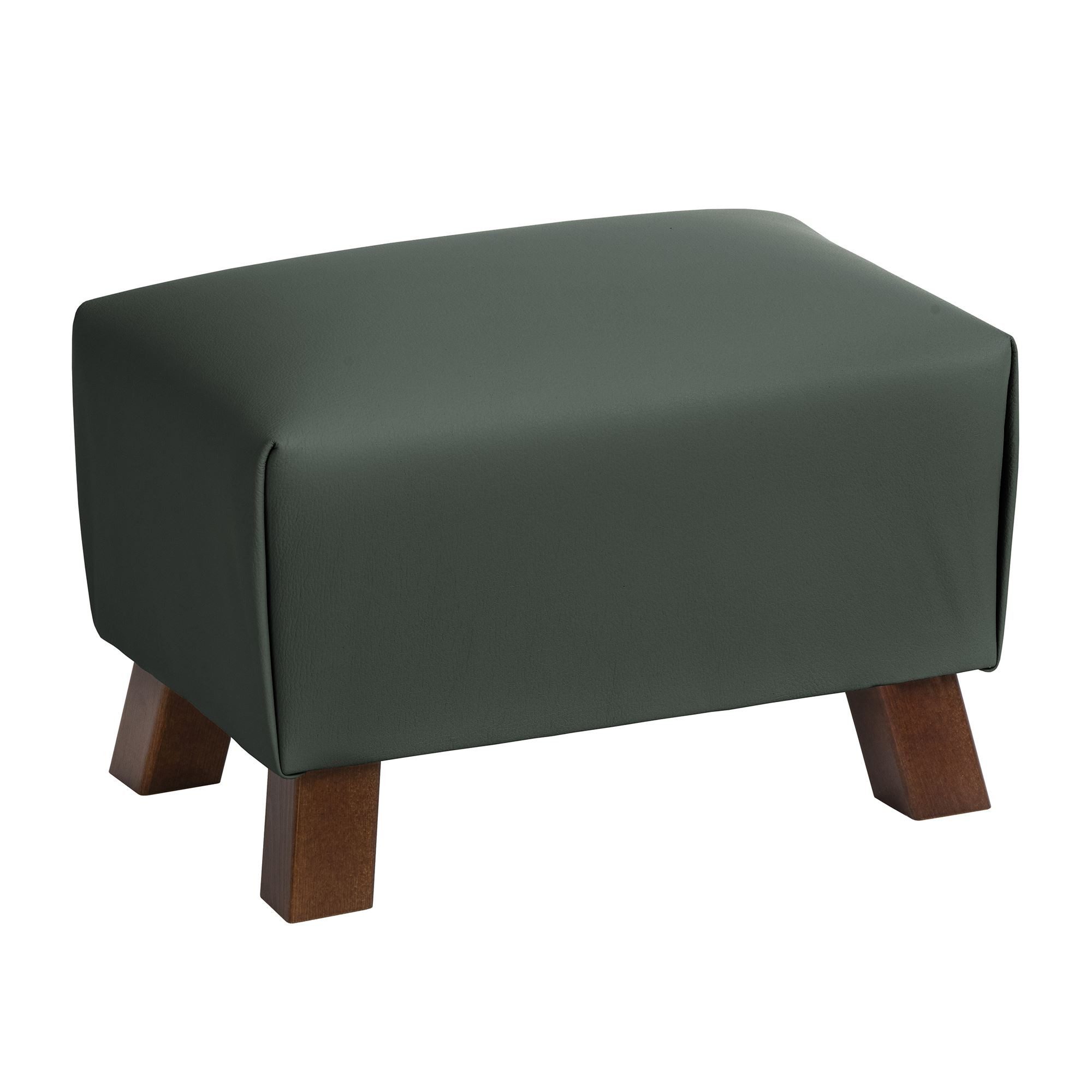 58 aufm Kessel Hocker Polsterhocker Kaylah Echtleder dunkelgrün (Lieferung bis zur Haustür, 1 St., Polsterhocker), Bezug und Farbe individuell wählbar für persönliches Wohnambiente