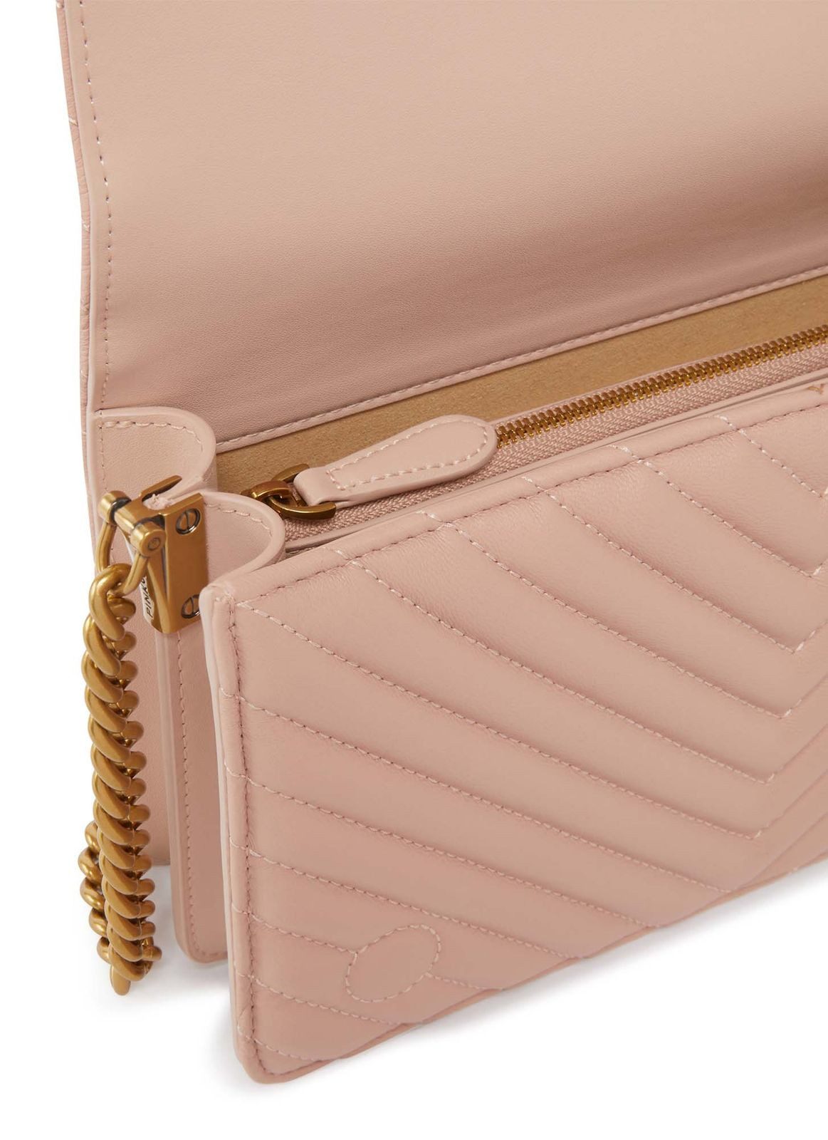 PINKO Umhängetasche Classic Sheep Nappa Chevron, aus echtem Schafsleder
