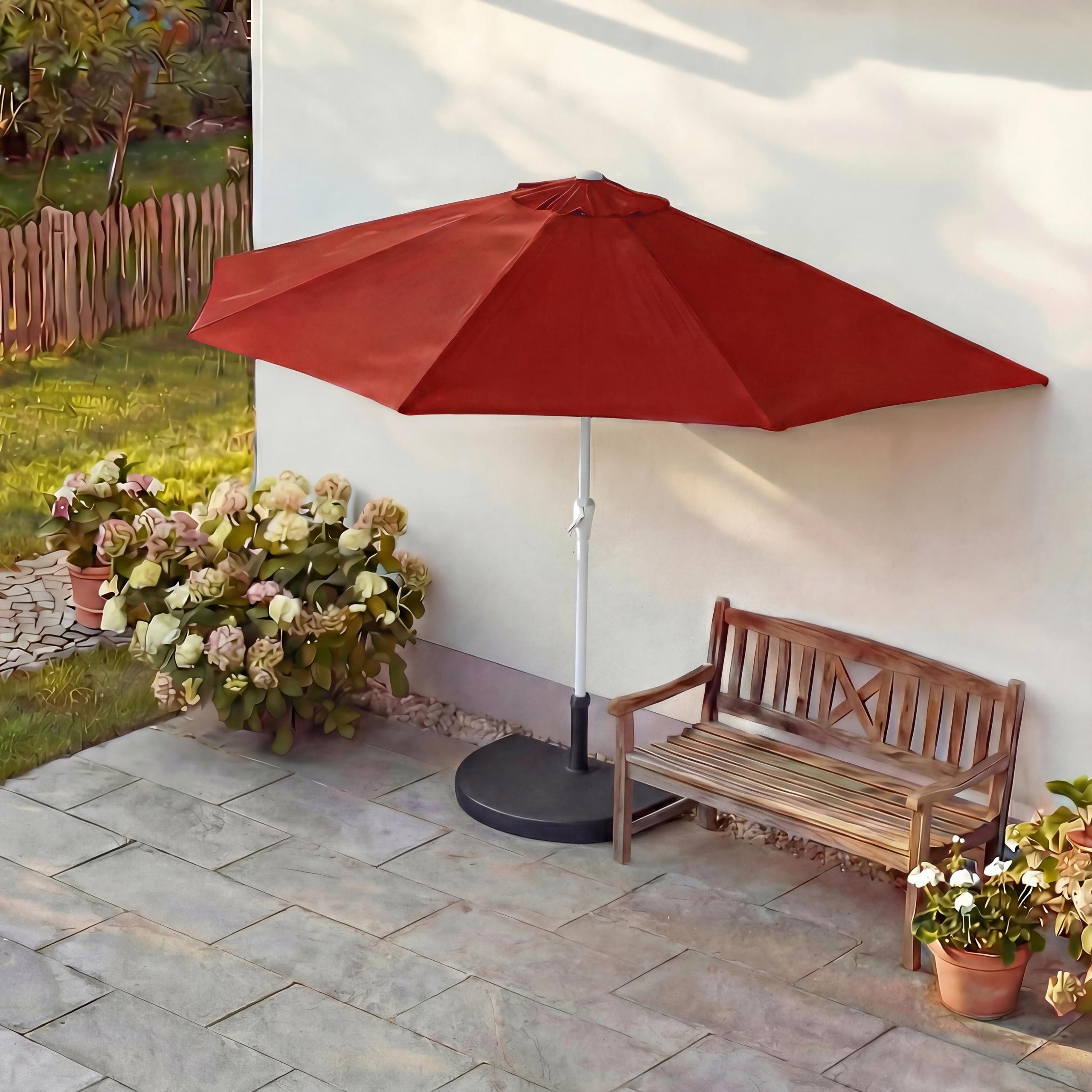 MCW Sonnenschirm Lorca-270, LxB: 260x135 cm, Optional mit Schirmständer, witterungsfest Platzsparend faltbar