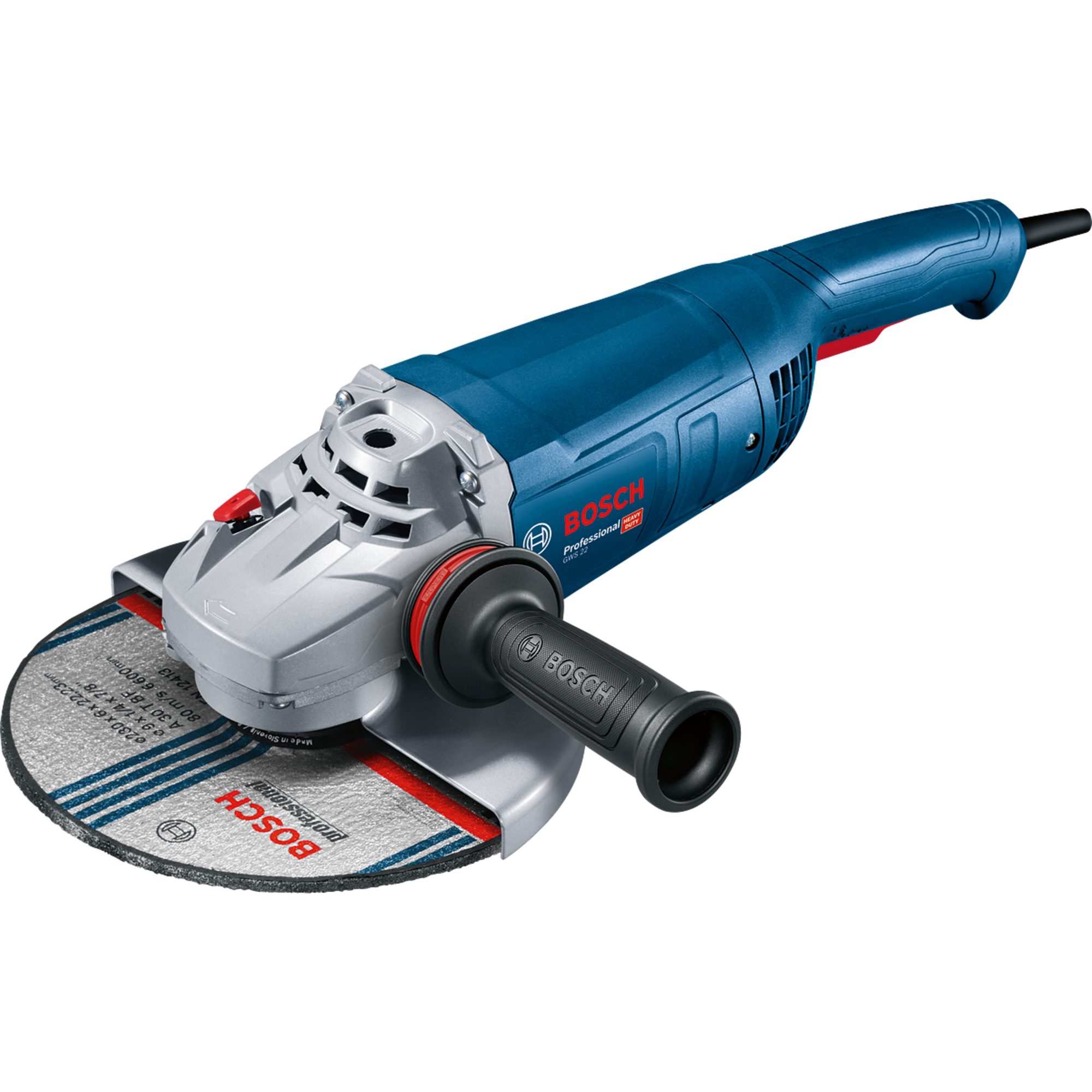 BOSCH Winkelschleifer Bosch Professional Winkelschleifer GWS 22-180 J Professional, (2.200