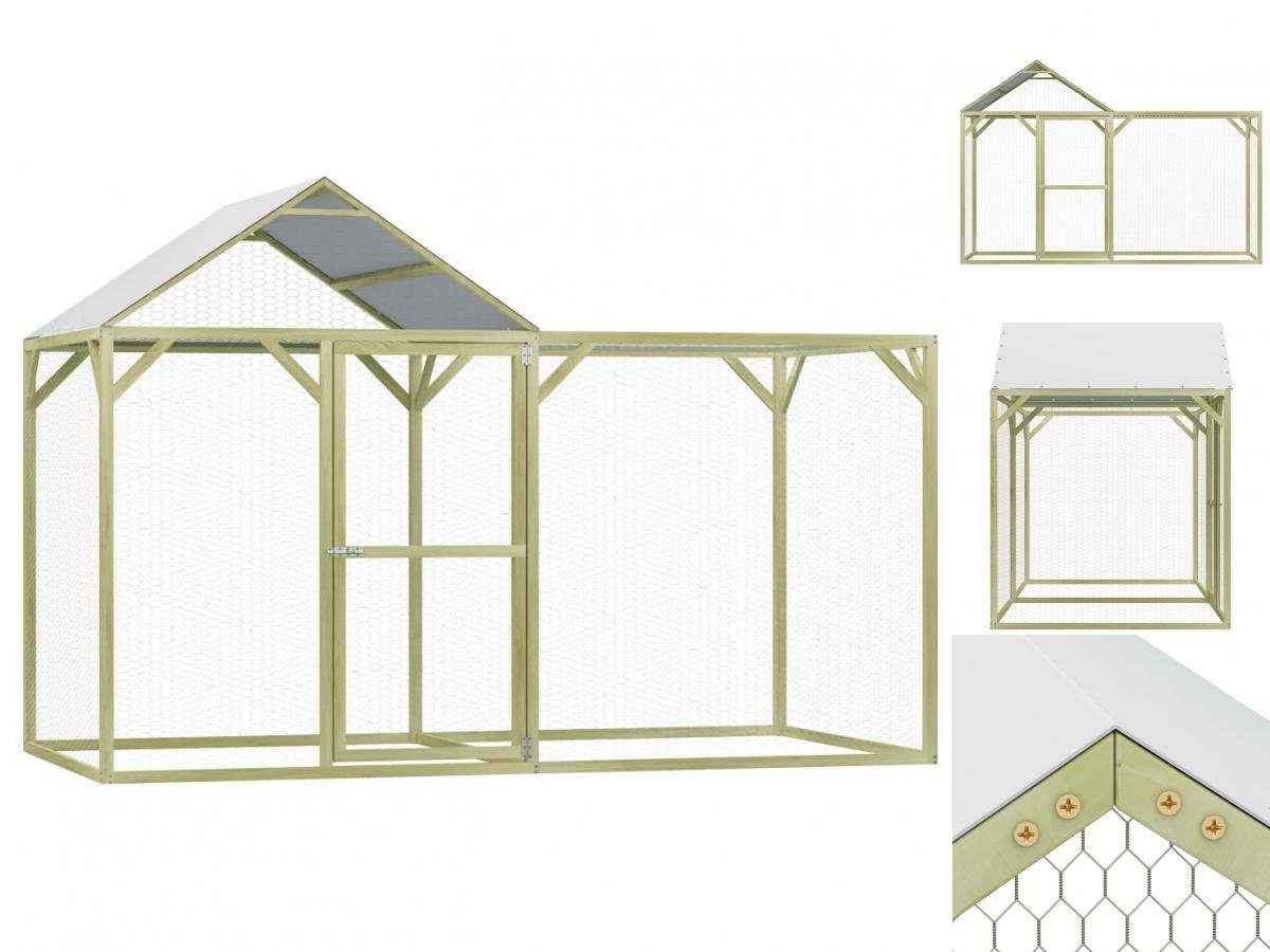 vidaXL Hühnerstall Hühnerkäfig 3x1,5x2 m Imprägniertes Kiefernholz