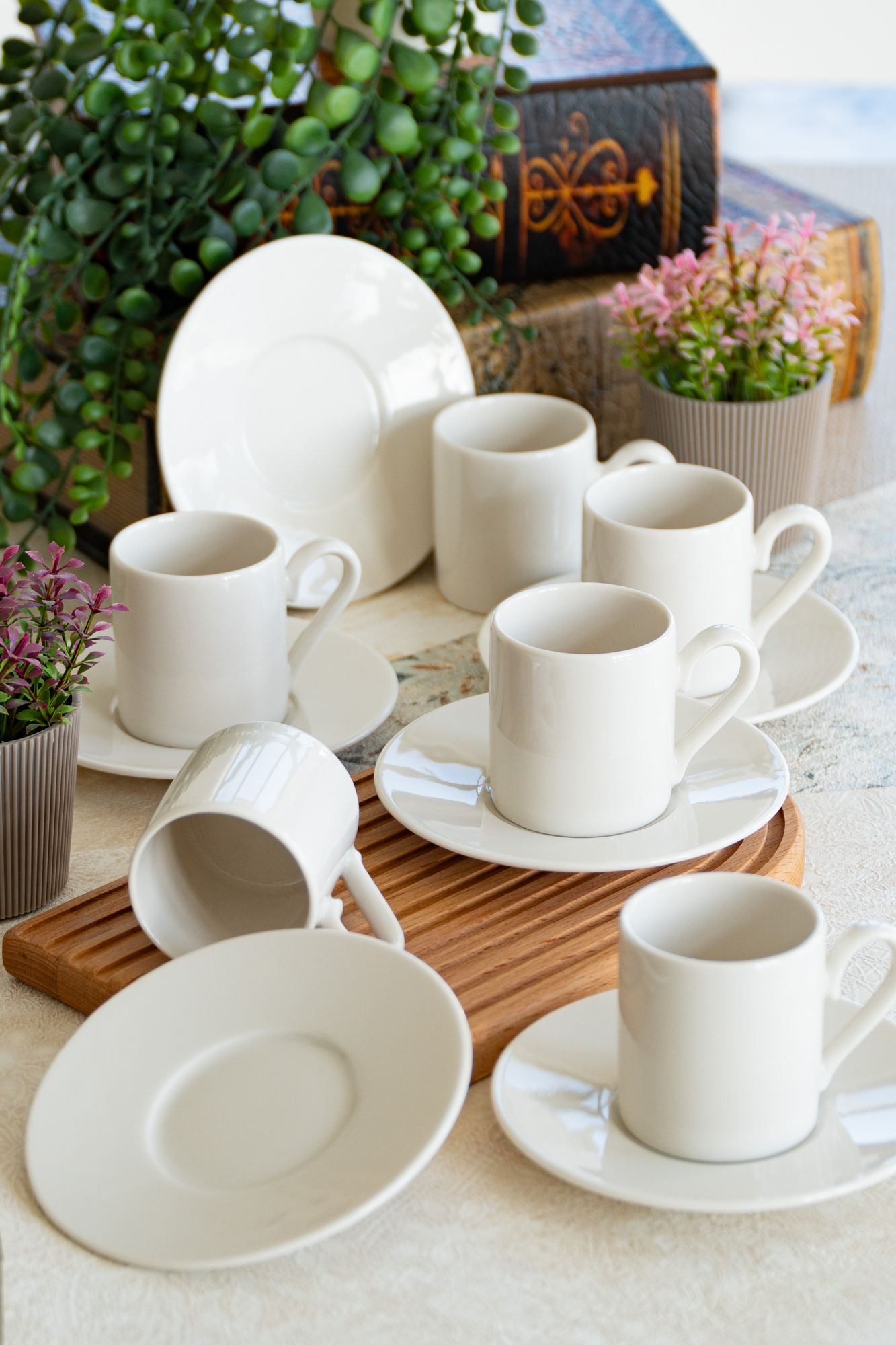 Hermia Concept Espressotasse Becher, 12-tlg., Porzellan, 12-teiliges Set
