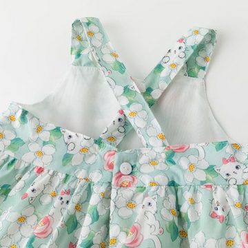 suebidou Midikleid Mädchenkleid Sommerkleid mit Kätzchen-Blumen Muster Baby Kleinkind