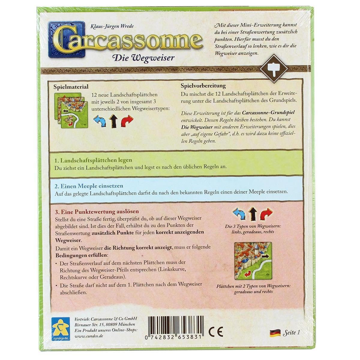 Hans im Glück Spiel Carcassonne Die Wegweiser Erweiterung