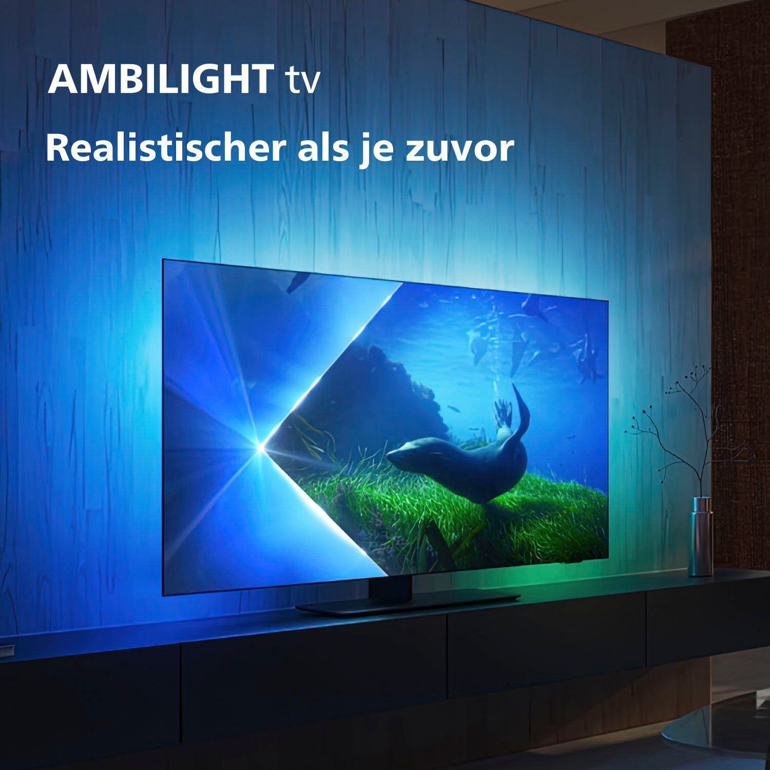 Philips 77OLED808/12 OLED-Fernseher (194 cm/77 Zoll, 4K Ultra HD, Android TV,  Google TV, Smart-TV)