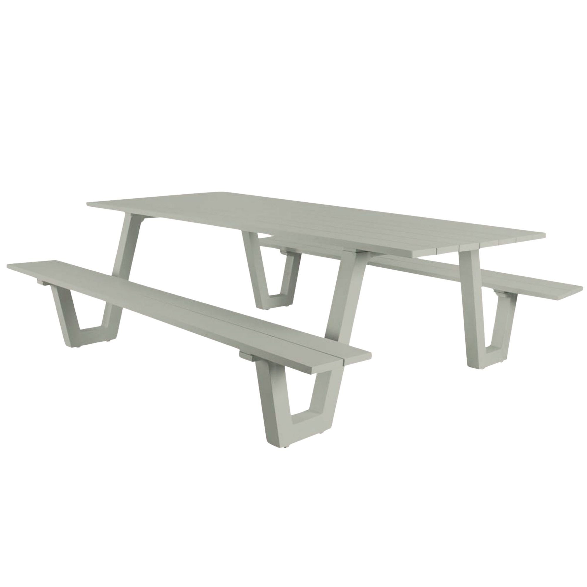 osoltus Gartenlounge-Set osoltus Alu Picknick Gartentisch Bank Naples II warmgrey 180cm