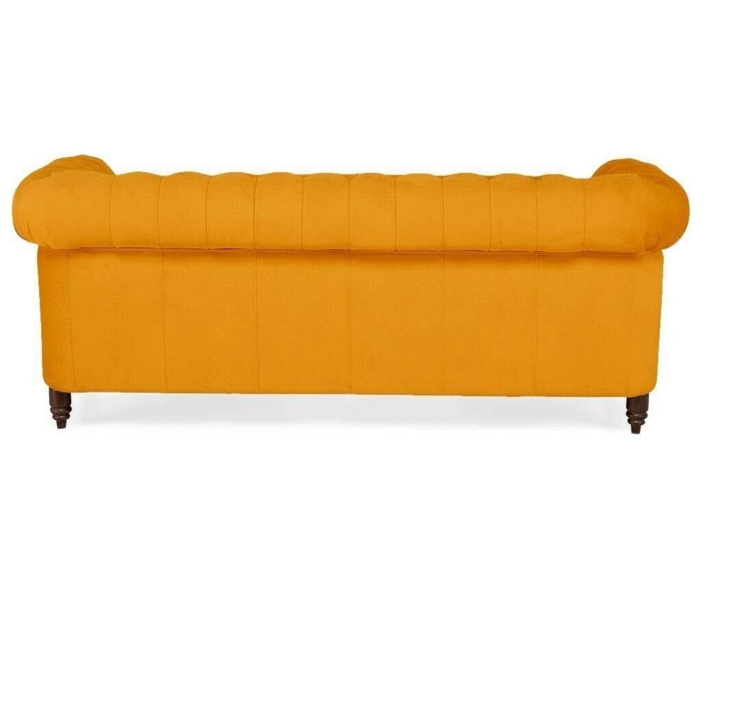 JVmoebel Sofa Klassische Chesterfield Möbel Couch Textil Made Sofa, in Dreisitzer Europe