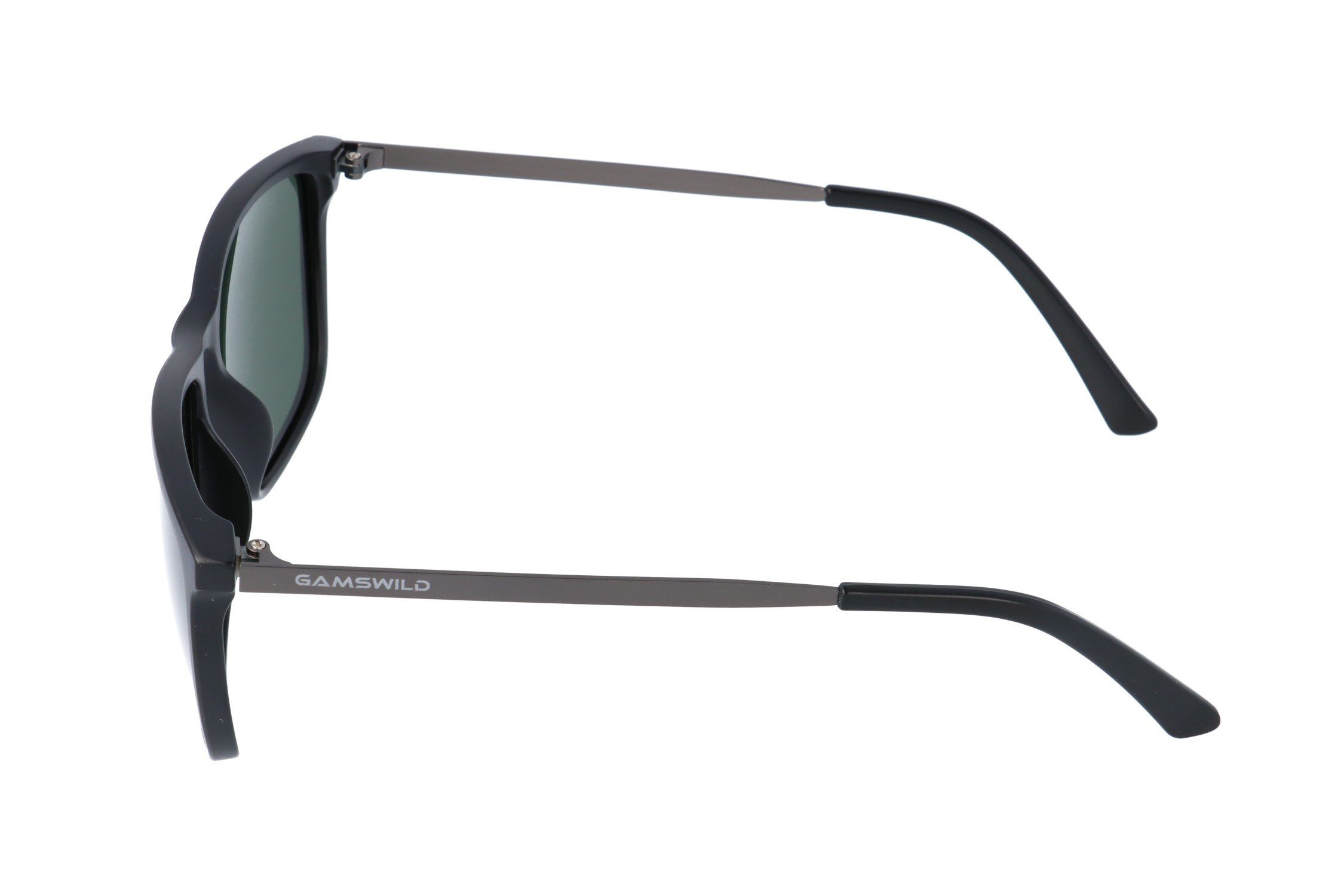 Gamswild Sonnenbrille UV400 GAMSSTYLE Modebrille super leicht/filigrane Metallbügel Damen Herren Modell WM6200 in braun, grün, schwarz-grau