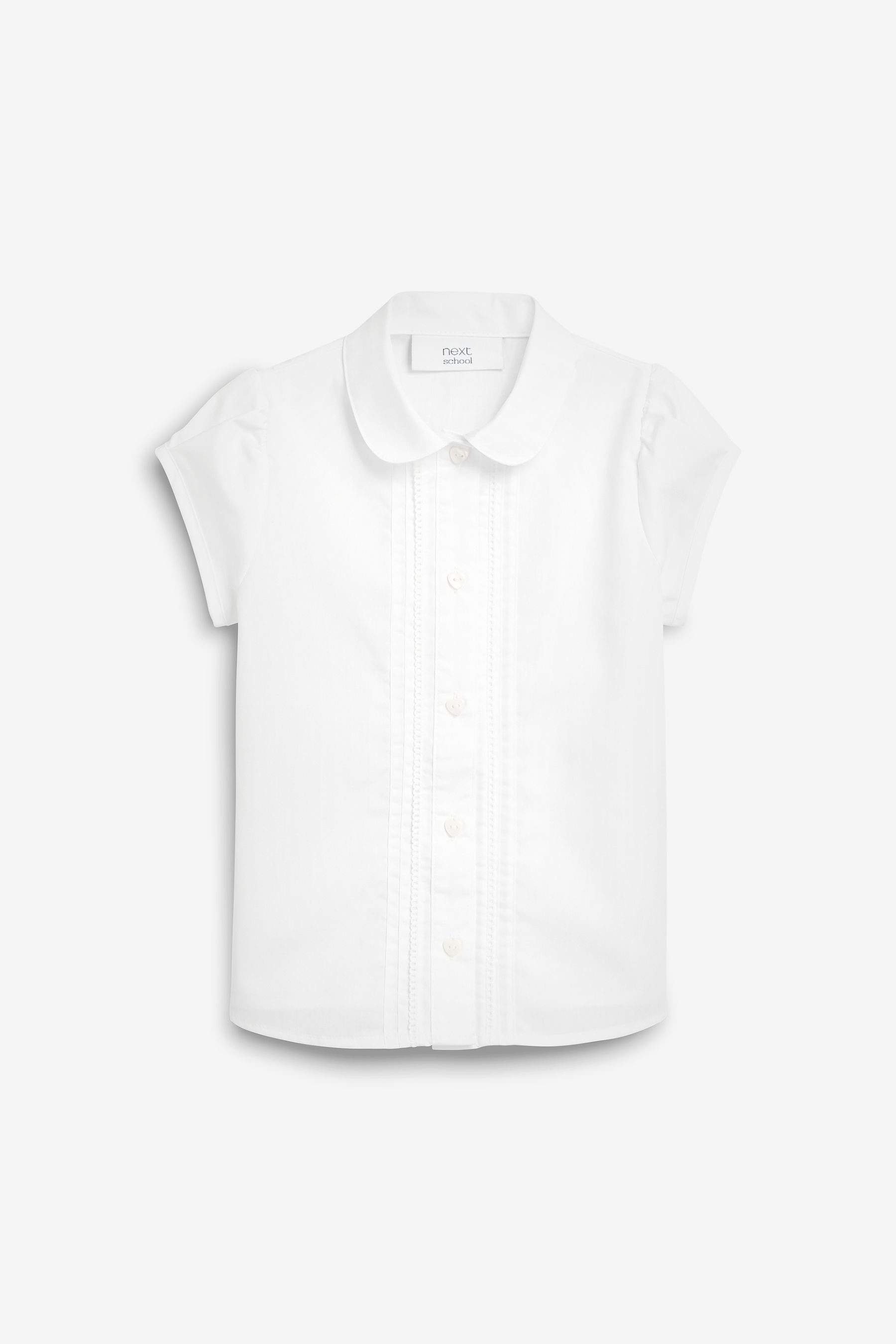 Langarmbluse Bluse mit Puffärmeln und Spitzendetails