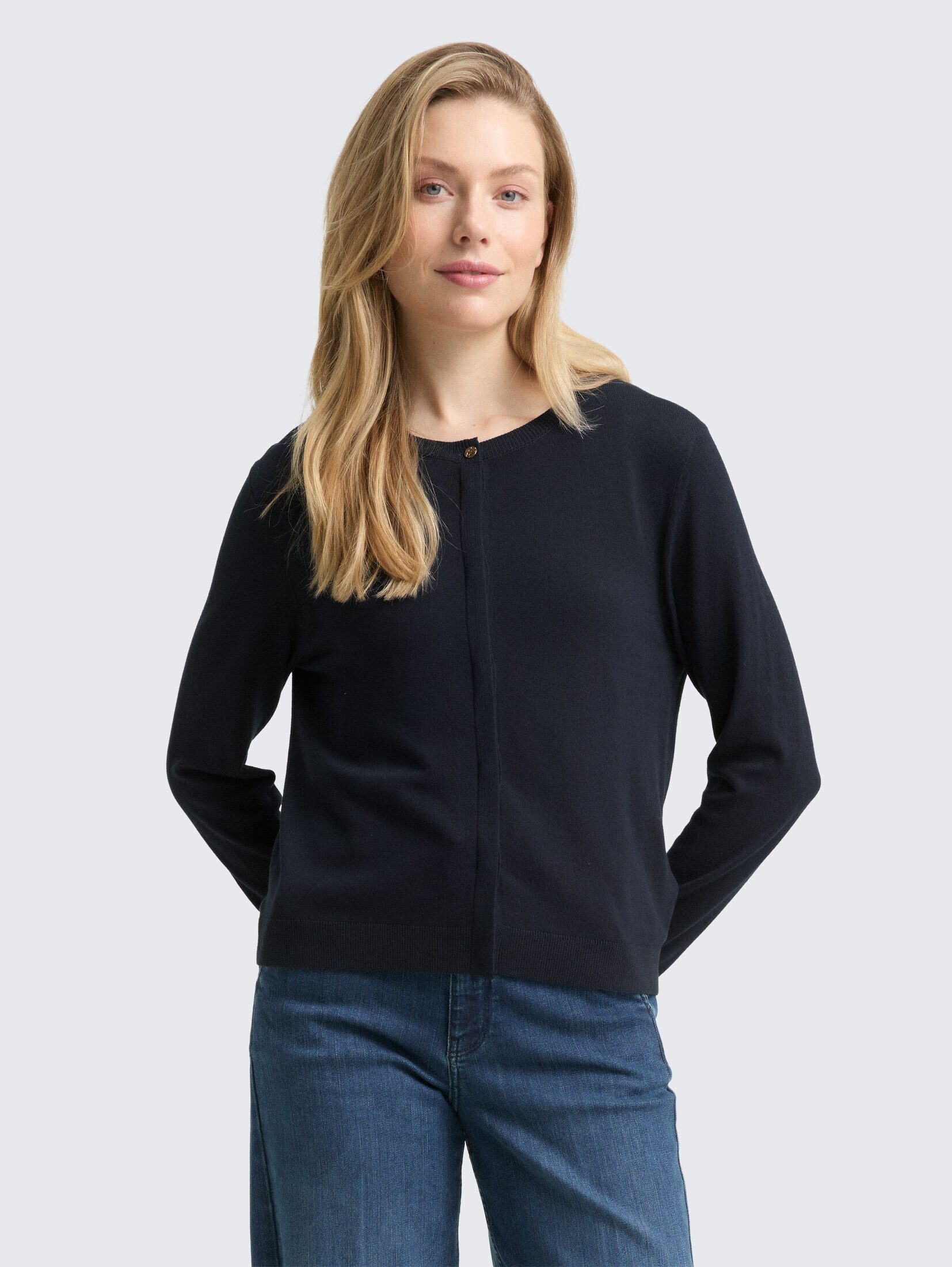 TOM TAILOR Cardigan Pullover & Strickjacken Cardigan mit verdeckter Knopfleiste