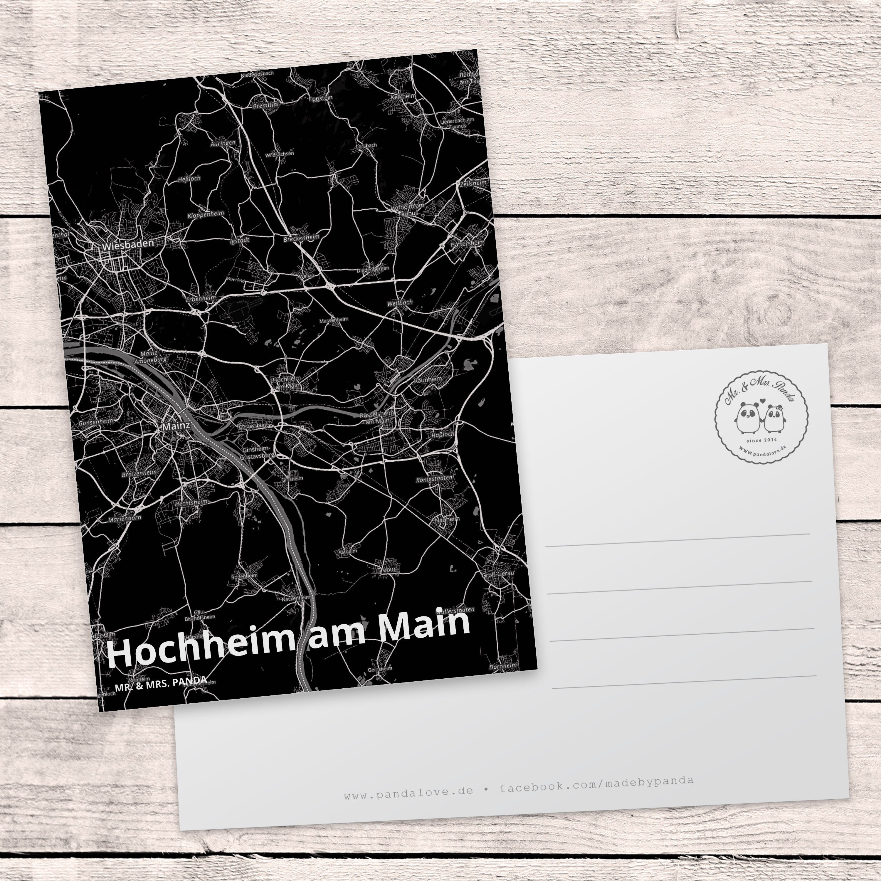 Main Hochheim Mrs. Postkarte Geschenk, Geschenkkarte, Stadt, Panda Mr. S am - & Einladungskarte,