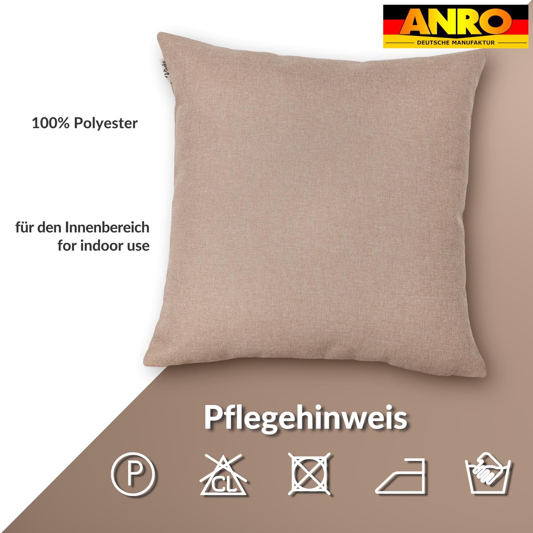 Kisska Dekokissen Kissenhülle TIZI MIT oder OHNE Füllung Kissenbezug Zierkissen, Kissenüberzug - Kissenhusse ohne Füllung 50x30cm Tizi Leinen-Optik – Bild 5 von 5