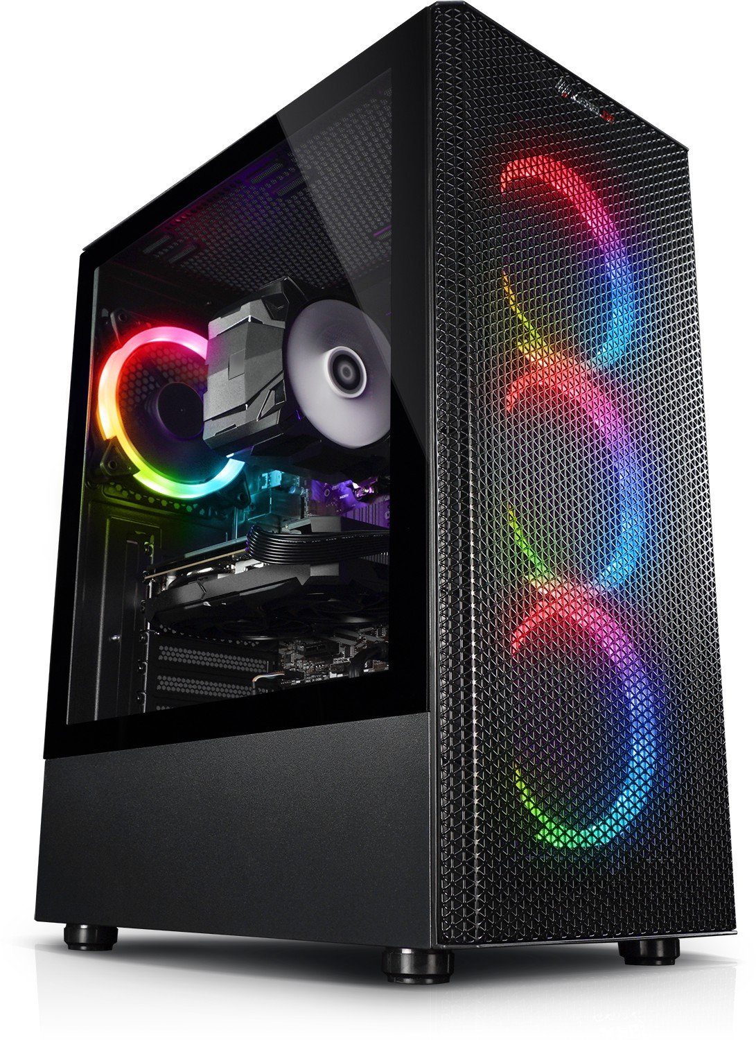 Kiebel Raptor V Gaming-PC (AMD Ryzen 5 AMD Ryzen 5 5600X, RTX 4060 Ti, 16 GB RAM, 1000 GB SSD, Luftkühlung, ARGB-Beleuchtung)