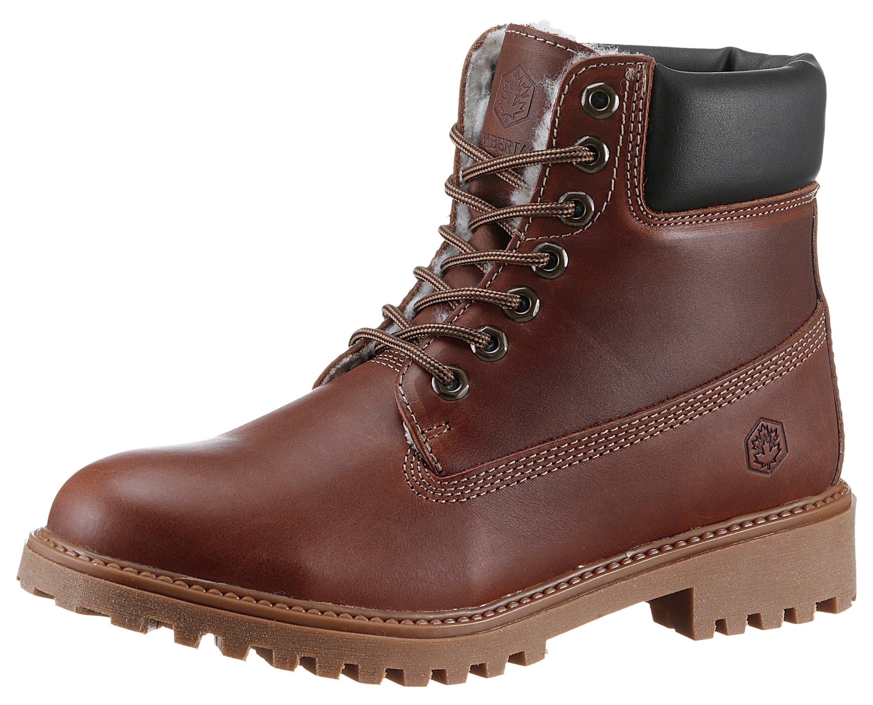 LUMBERJACK Winterboots mit Kontrastnähten