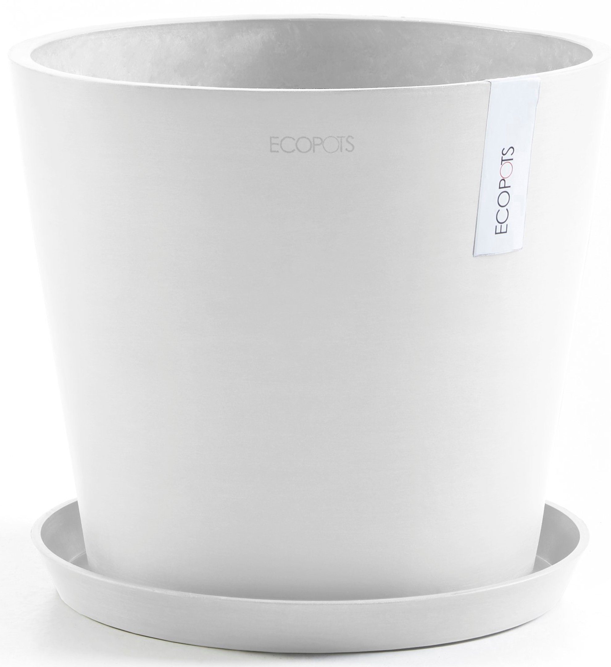ECOPOTS Blumentopf Amsterdam 30 + Wassersystem Weißgrau, für innen und auße günstig online kaufen