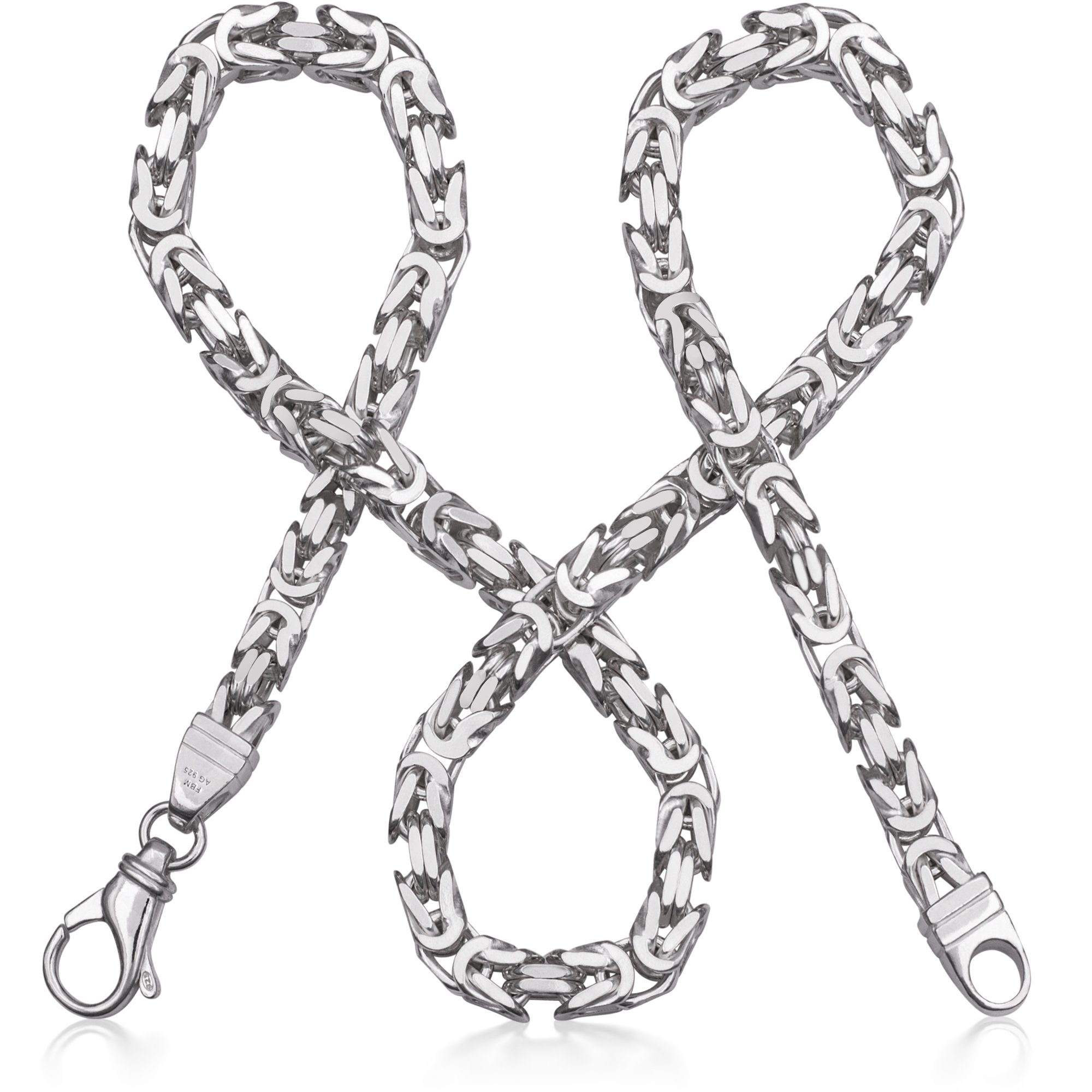 Herren Schmuck modabilé Königskette Königskette ROYAL 4,7mm 925 Sterling Silber, Herren Kette 4,7mm, Silberkette für Männer 50cm