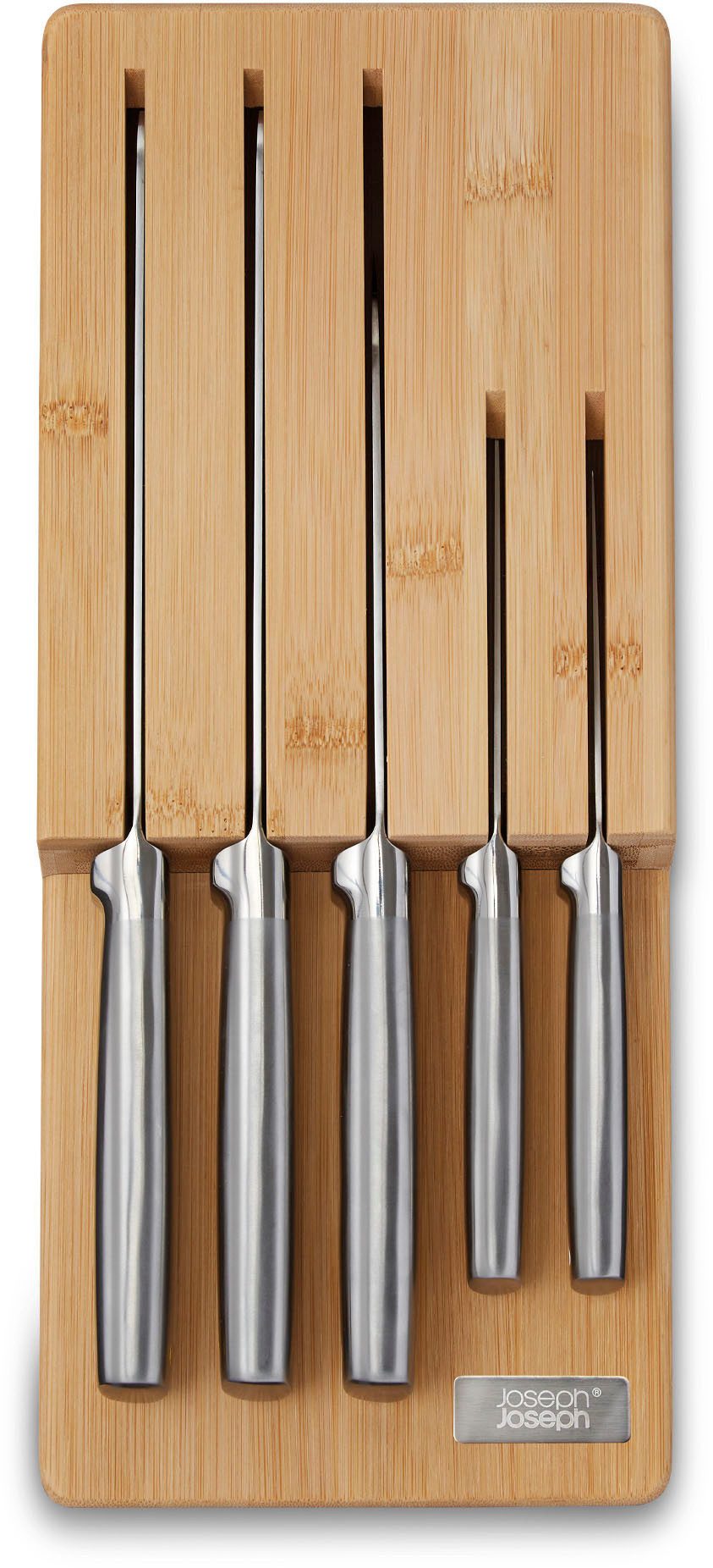 Joseph Joseph Messer-Set Elevate Steel Knives Bamboo Store (6-tlg), rutschfest, Bambus, Klingen aus japanischem Edelstahl – Bild 3 von 5