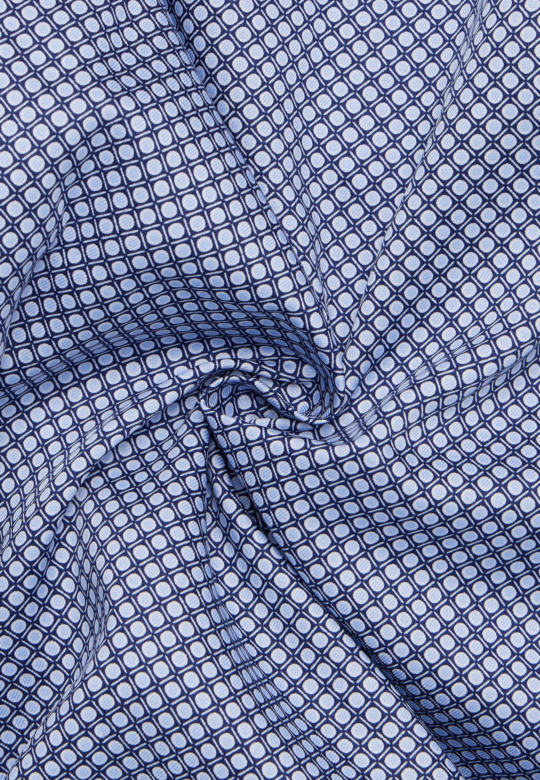 Eterna Businesshemd ETERNA COMFORT FIT Kurzarm Hemd blau print twill 4220-14-K181 – Bild 4 von 5