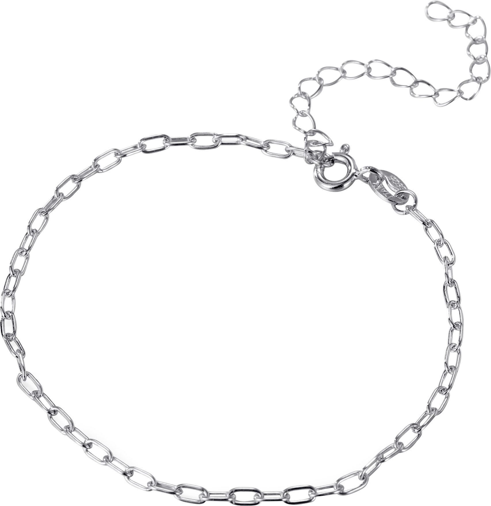 Firetti Silberkette Schmuck Geschenk Silber Armband Kette Fußkette Bauchkette Ankerglieder, in verschiedenen Längen erhältlich