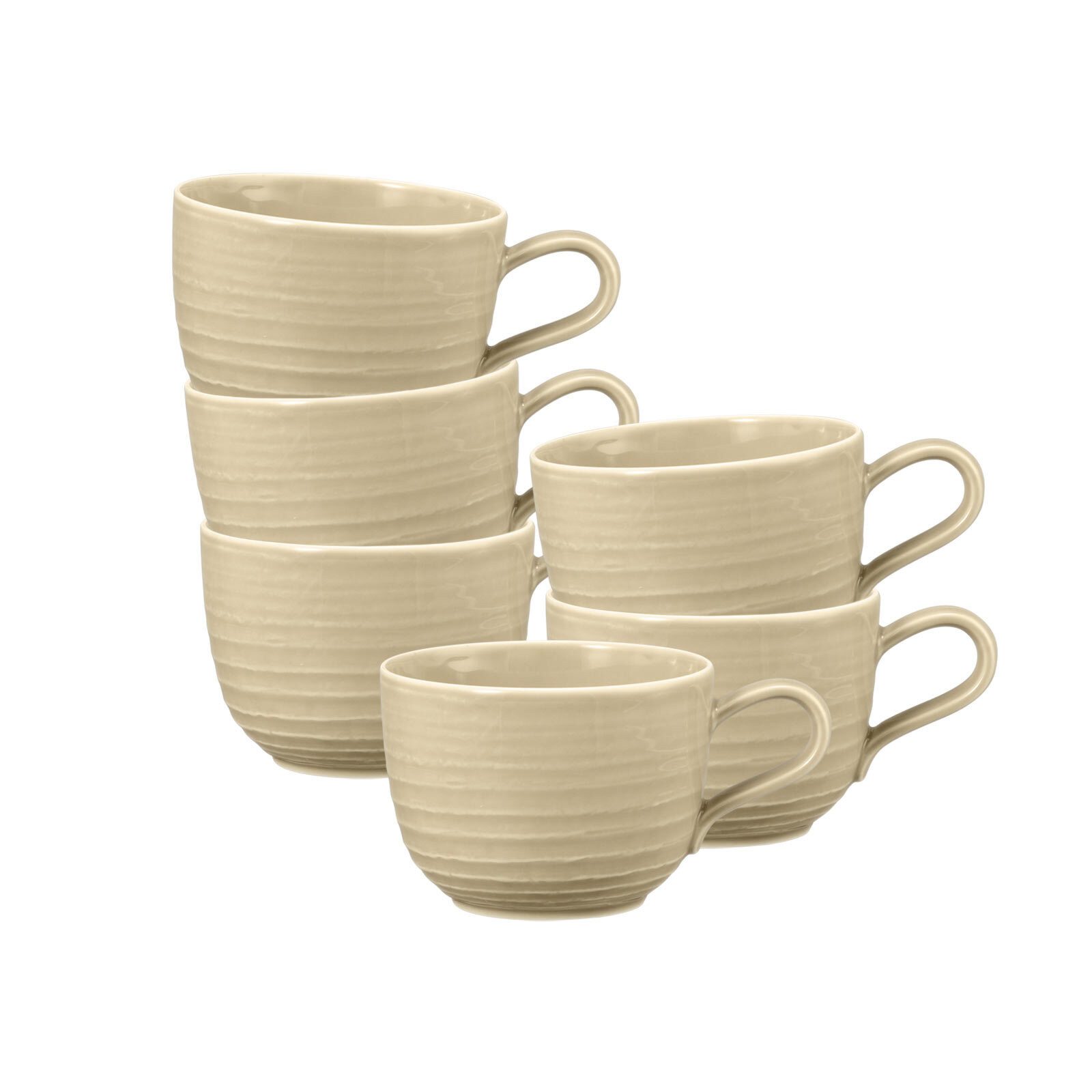 Tasse Terra Kaffeetassen 260 ml 6er Set