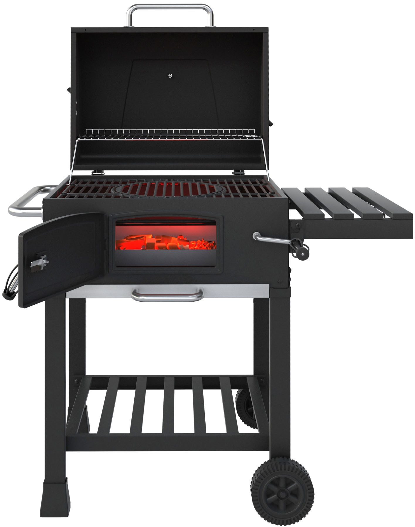 El Fuego Holzkohlegrill Calgary, mit gusseisernem Grillrost