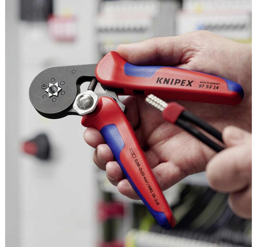 Thumbnail - Knipex Crimpzange Knipex 97 53 14 Crimpzange Aderendhülsen 0.08 bis 16 mm²