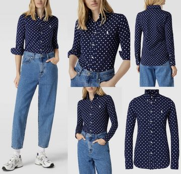 Ralph Lauren T-Shirt POLO RALPH LAUREN Heidi Polka Dot Hemdbluse Bluse Hemd Shirt Iconic T-